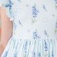 Texas Bluebonnets Flutter Sleeve Twirl Dress