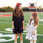 Texas Tech Black Raider Red 3/4 Sleeve Pocket Twirl Dress