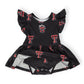 Texas Tech Black Raider Red Flutter Twirl Bodysuit