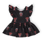 Texas Tech Black Raider Red Flutter Twirl Bodysuit