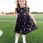 Texas Tech Black Raider Red Flutter Twirl Dress