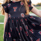 Texas Tech Black Raider Red Flutter Twirl Dress