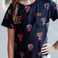 Texas Tech Black Raider Red Ruffle Pocket Tee