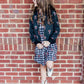 Texas Tech Plaid Raider Red 3/4 Sleeve Pocket Twirl Dress
