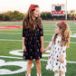 Texas Tech White Raider Red 3/4 Sleeve Pocket Twirl Dress