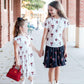Texas Tech White Raider Red Flutter Twirl Dress