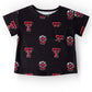 Texas Tech Black Raider Red Ruffle Pocket Tee