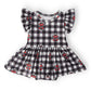 Texas Tech Plaid Raider Red Flutter Twirl Bodysuit