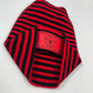 Texas Beanie, H Stitch Cuffed Beanie, Black and Red RoRo