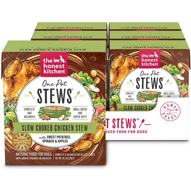 The Honest Kitchen Dog Food Stew, Chicken & Sweet Potato, 10.5 oz, Pack of 6