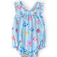Tidepool Treasures Ruffle Cross Back Romper