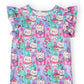 Time To Purr-ty S/S Ruffle Tee
