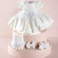 Tina White Baby Dress Set