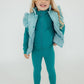 Turquoise Dot Puffer Vest