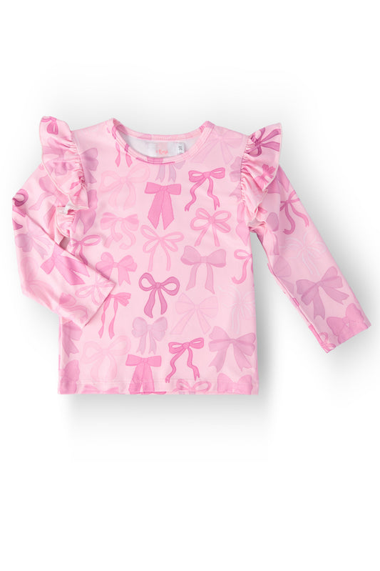 Twinkle Ties L/S Ruffle Tee