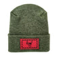 Haakwear H Stitch Beanie, Reindeer Christmas Green Beanie