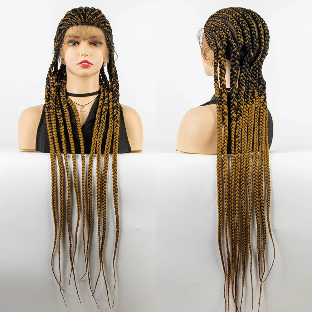KIMA Cornrow & Box Braids Wig | Full Lace with Baby Hair