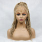 30" Braided Lace Front Wig for Black Women | African Braids with Baby Hair | Synthetic Glueless Mat Wig