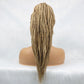 30" Braided Lace Front Wig for Black Women | African Braids with Baby Hair | Synthetic Glueless Mat Wig