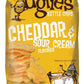 Uglies Cheddar & Sour Cream Potato Chips (Pack of 12 - 6 oz. Bags)
