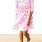 Unicorn Kitties 3/4 Sleeve Pocket Twirl Dress