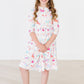 Unicorn Wish 3/4 Sleeve Pocket Twirl Dress