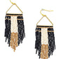 Horizon Sight Beaded Earrings In Ebony