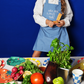 Little Chef Embroidered Chambray Linen Cooking Aprons