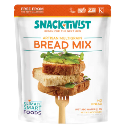 Snacktivist Foods Artisan Multigrain Bread Mix, 16 Oz (Case of 6)