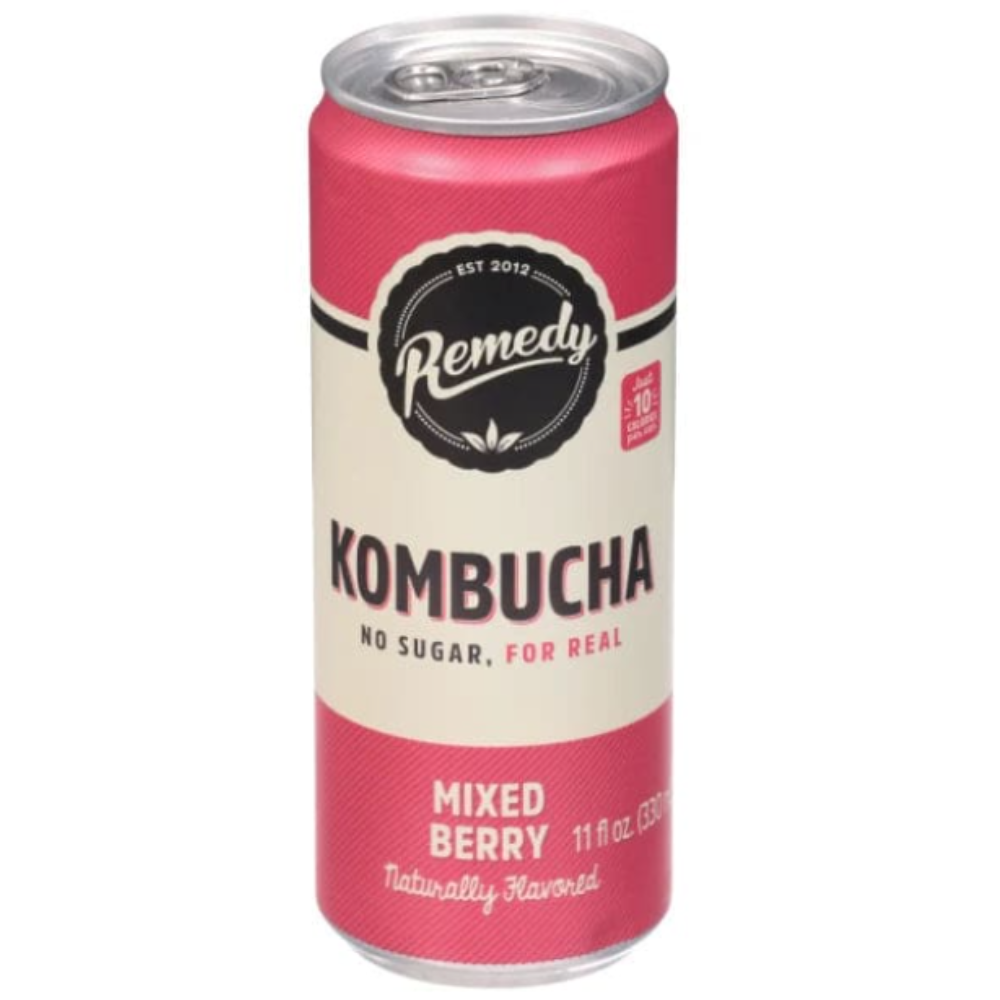 Remedy Kombucha Mixed Berry | Case of 12 | 11 Fl. Oz.