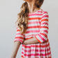 All You Need is Love 3/4 Sleeve Pocket Twirl Dress
