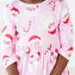Jingle Bells 3/4 Sleeve Pocket Twirl Dress