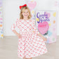Lovebug 3/4 Sleeve Ruffle Twirl Dress