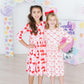 Lovebug 3/4 Sleeve Ruffle Twirl Dress