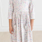 One in a Million 3/4 Sleeve Pocket Twirl Dress