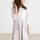 One in a Million 3/4 Sleeve Pocket Twirl Dress