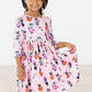 Purr-fectly Spooky 3/4 Sleeve Pocket Twirl Dress