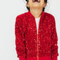 Red Velvet Sequin Jacket