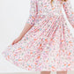 Springtime Bunnies 3/4 Sleeve Pocket Twirl Dress