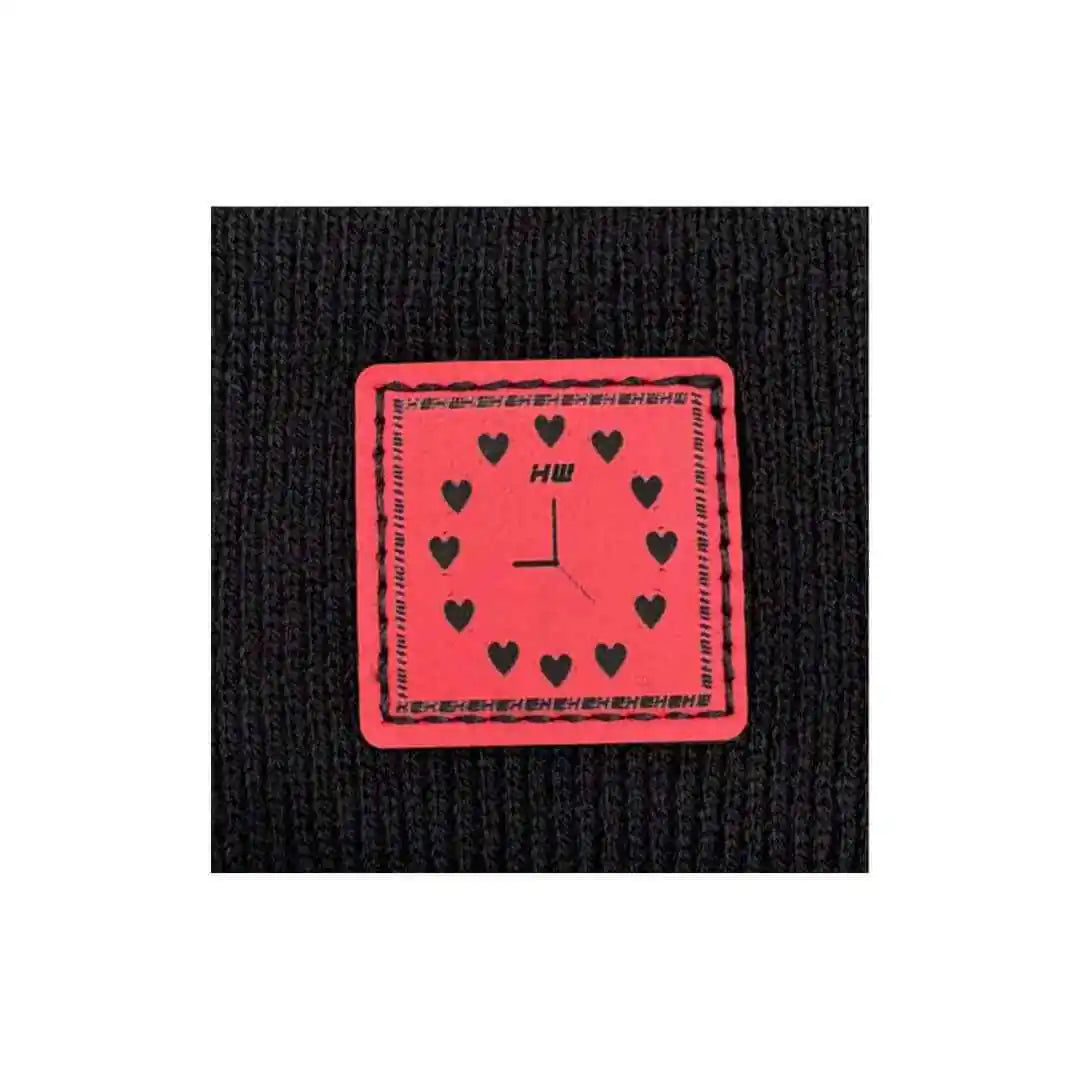 Valentine's Day H Stitch Beanie, Heart Clock