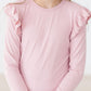 Vintage Pink L/S Ruffle Tee