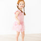 Vintage Pink S/S Flutter Sleeve Leotard