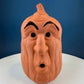 Set of Two Large Clay Pumpkins Making Scary Funny Faces. Candle or Light Kit. Halloween Thanksgiving Fall Decor. Home, Porch or Retail.