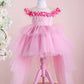 Violet Pink Party Dress - Layered