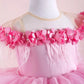 Violet Pink Party Dress - Layered