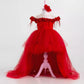 Violet Red Party Dress - Tailed