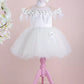Violet White Party Dress