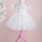 Violet White Party Dress