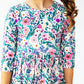 Vivid Garden 3/4 Sleeve Pocket Twirl Dress