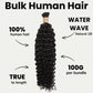 Water Wave Bulk 100% Human Braiding Hair